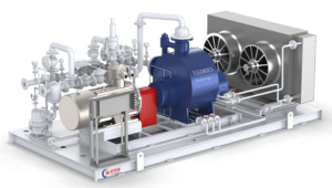 Multiphase liquid drainage and pressurization device