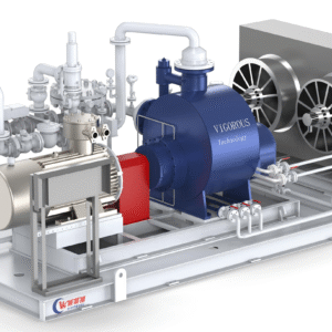 Multiphase liquid drainage and pressurization device