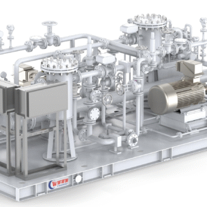 Unattended intelligent mixed - transportation pump skid system